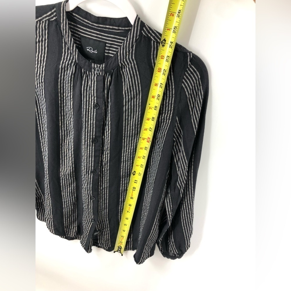 Rails Eloise Top Sagrada Stripe Button Down Shirt… - image 6